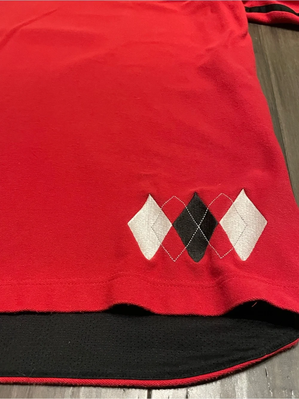 Jordan 20th Anniversary Golf Polo Shirt Men’s XXL Red Argyle Jumpman 1985-2005